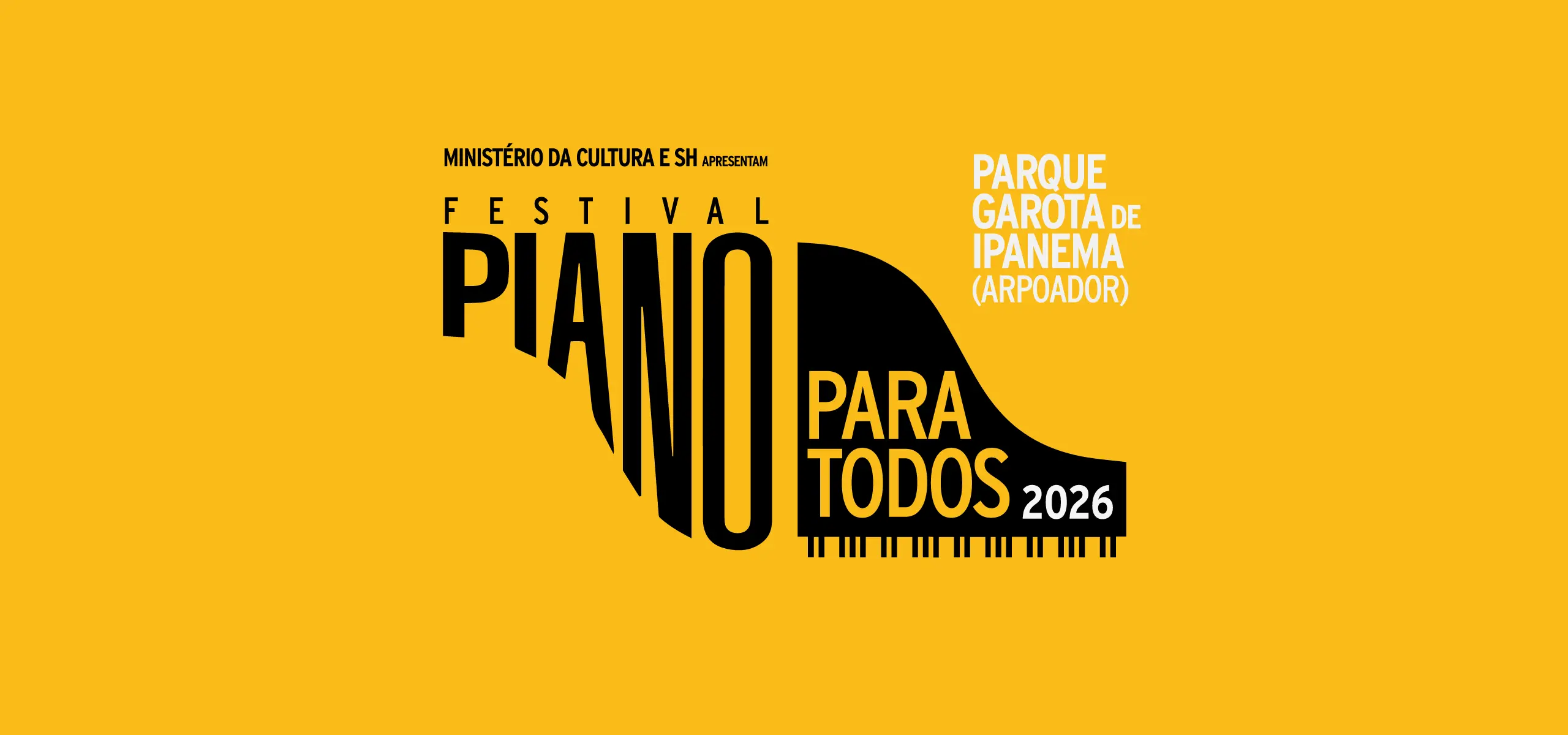 Festival Piano para Todos 2026 — Parque Garota de Ipanema, Arpoador